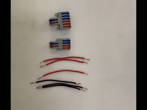 CASTA Quick Konektor Kabel Listrik 32A 400V Terminal Block Universal dengan Tuas untuk Kabel Serabut 0.5-2.5mm² Kabel Kawat 0.5-4mm² 1in1out 2in2out 2in4out