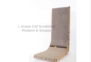 Lovinland Cat Scratching Board Corrugate Cat Scratcher for Indoor Cats with Ball Toy Cat Scratch Pad with Premium Scratch Textures Design Cardboard Cat Scratcher