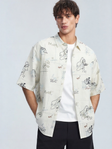 Jack Jones | Fashionable Letter Embroidery Mens T-shirt