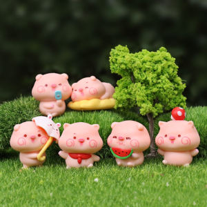 Đồ Chơi Hộp Mù Búp Bê Nhồi Bông Màu Hồng Dễ Thương Trang Trí Bánh Phô Mai Nghe Nhìn Mô Hình DIY Đồ Trang Trí Bàn Làm Việc