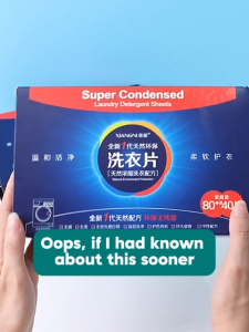 Super Condensed Laundry Detergent Sheets (120 Sheets) – Deep Clean Easy Rinse Eco-Friendly Travel-Friendly