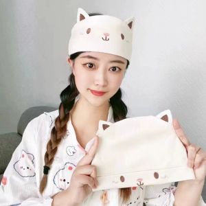 หมวกผ้าฝ้ายหลังคลอดผ้าฝ้ายแท้หมวกคลอดบุตรป้องกันลมร้อน Earmuff น้ําหนักเบาฤดูร้อนเครื่องปรับอากาศหมวก