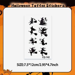 Halloween Horror Makeup Temporary Tattoo Stickers Long-lasting and Waterproof Parties and Halloween Role-playing Photo Props