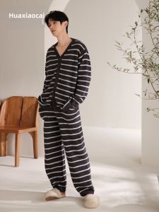 Warm Thickened Velvet Sleepwear Set