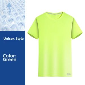 Custom Logo Elastic Icy Silk T-Shirt Work Uniform