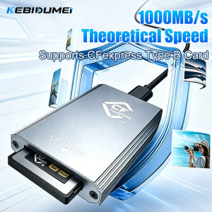 Kebidumei | KEBIDUMEI CFE-B Reader USB C3.2 Interface Memory Card Adapter For Android/Windows/Mac/Linux 10Gbps CFexpress Type B Card Reader