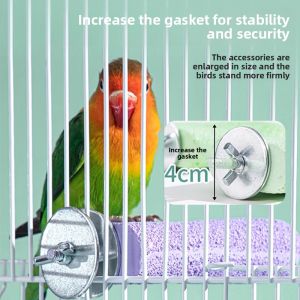 MONLEYTA | Parrot Claw Grinding Stick Stand Rod Tooth Grinding Mouth Device Special Bird Cage Stand Stick Tiger Lily Peony Supplies Toy