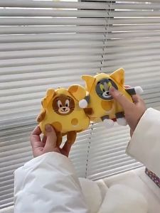 พวงกุญแจตุ๊กตาผ้าทอมและเจอร์รี่ จี้ชีส ทอมและเจอร์รี่ จี้กระเป๋านักเรียน น่ารัก ของขวัญสร้างสรรค์ สำหรับผู้หญิง