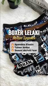 Island Club 3 in 1 Men Boxer Cotton Spandex Elastic Underwear Breathable 24216