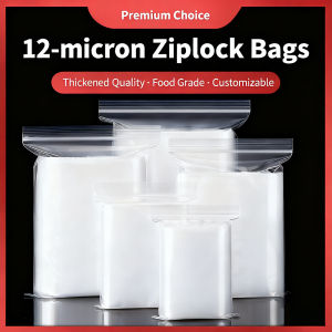 100pcs/pack Plastic Bags Thickness 0.12mm Jewelry Bags Clear Small Zip Bag Resealable Zip Bag for Travel Storage Packaging