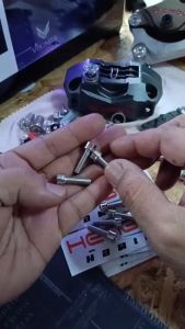 น็อตเลสจานดิส เทน่า/น็อตจานดิสเบรคหน้า รุ่น TENA/LS/BEAT/NICE/DASH/SONIC/WAVE 100 (หัวล้าง 10X20 มิล) น็อตสแตนเลส จานดิส NSR งานเฮงสกรู