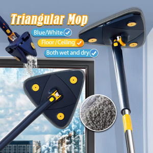SG Seller Fast Delivery Triangle Mop 360 ° Rotatable Wall Glass Wall Multifunctional Cleaning Tool