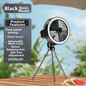 Portable Outdoor Camping Fan USB Rechargeable Extended Endurance Mini Electric Fan for Fishing And Tent Use Small Fresh Style