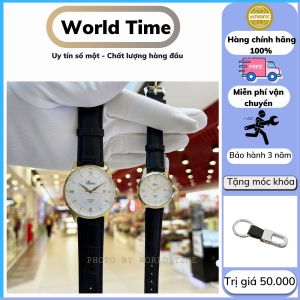 Đồng hồ cặp đôi nam nữ Đồng hồ đôi Pafolina Fullbox chính hãng Pafolina 5036M mặt kính Saphire chống xước chống nước món quà tặng sang trọng cho các cặp đôi Bảo hành chính hãng 3 năm