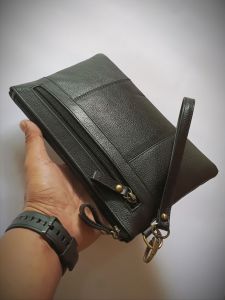 hand bag kulit asli-clutch-tas tangan kulit sapi pria-wanita-premium-dompet hp kulit-dompet tangan-murah-garut-azeliashop-azelia shop