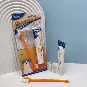 Pet toothbrush toothpaste cat dog toothpaste set dog cat oral care toothbrush