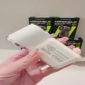 [NEW] Pineng PN-810 Portable Mini Handled Pocket Fan Rechargeable Strong Fan Digital Display Speed