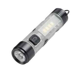 Đèn Pin LED Bỏ Túi Có Thể Sạc Lại Bằng USB Đèn Pin Mini Có Móc Khóa Cho Hoạt Động Ngoài Trời Đi Bộ Đường Dài Khẩn Cấp Cắm Trại