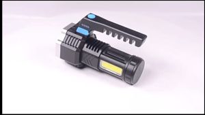 2022 5/7 /9 LED Flashlight Mini Portable Lamp With Built-in 1200Ma 18650 Battery USB Rechargeable COB Ultra Bright torch Strong Light Multi-Functional Spotlight For Climbing/Hunting/Patrol /Walking/Cycling/Camping/Night Fishing/Valley