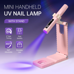 LINMANDA Handheld Gel Nail Uv Lamp Mini Nail Lamp Rechargeable With Led Display Suitable for Gel Nail Polish for Home Diy