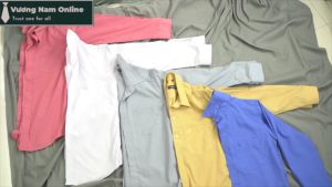 Áo sơ mi nam công sở form rộng dài tay cao cấp đẹp vải LỤA trơn mát VNO13