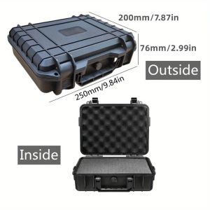FNICEL | Hard Shell Waterproof Organizer Box Portable Impact Resistant Toolbox for Hardware Accessories and Instruments