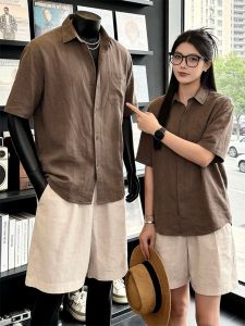 ZHUOCAN | Áo Sơ Mi Tay Ngắn Thoáng Mát Cho Mùa Hè