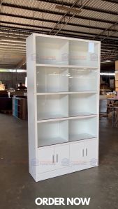 🎄12•12 MEGA SALES🎄Glass Display Cabinet Almari Hiasan Kaca Bookshelf Glass Cabinet(SBC0032)