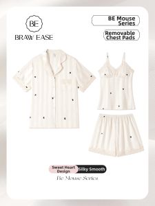 BE | Cool Summer Sleepwear Set Cami Short Sleeve Shorts
