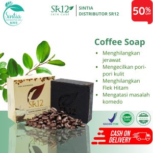 Sabun Penghilang Flek Hitam Coffee Soap Sr12 Sabun Kopi Asli Untuk Flek Jerawat Komedo Kusam BpomOri
