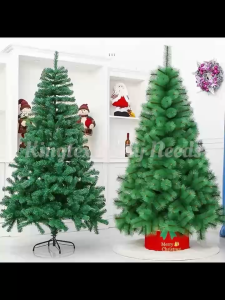 Artificial Christmas Sugar Pine Tree Green Plant with Metal Stand Ornaments for Xmas Decorations Decorative