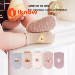 I know 6 Pairs Cute Baby Anti-Slip Socks with Animal Patterns - Soft Comfortable and Safe for Infants2025 New