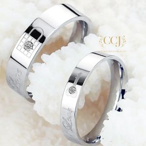 [GRATIS CETAK NAMA] Cincin Couple Titanium Anti Karat R23 | Cincin Pasangan | Cincin Hadiah | Cincin Lamaran | Cincin Tunangan | Aksesoris Pria Wanita