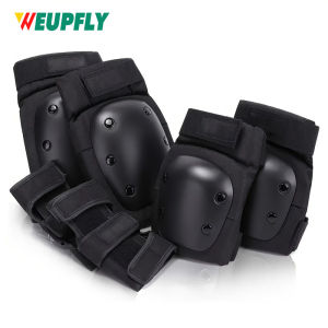Adult/Child Knee Pads Elbow Pads Wrist Guards 3 in 1 Protective Gear Set for Skateboarding Inline Roller Biking Roller Skating