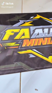 Cetak Samak Layanagan/ Spanduk Kain/Print Banner kain/Umbul-umbul/Bendera/Atribut Partai/Bahan TC CETAK KAIN TC (FILE SIAP CETAK) KUALITAS BAGUS