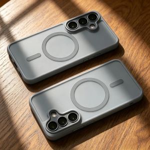 Magnetic Matte Case for Samsung Galaxy S26 S25 S24 S23 Ultra Plus FE A57 A56 A55 A17 A16 A26 for Magsafe Wireless Charge Cover