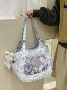 Túi Tote Xếp Ly Túi Xách Đeo Chéo Đeo Vai Một Mảnh Túi Rucksack Túi Xách Của Học Sinh Trò Phim Đồ Dung Tích Lớn Túi Tote