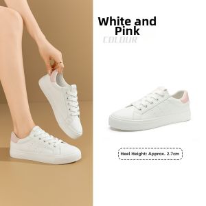 DUSTO | New Thick Heel Increase Fashion Casual Breathable White Shoes For Women
