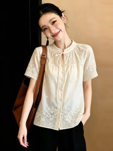 SHUAIYUE | Áo Blouse Thêu Ren Ngọt Ngào