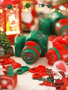 Đồ chơi Máy ảnh ghép hình Giáng sinh NOEL (3 tấm phim thay cảnh tấm ticker dán trang trí máy ảnh) + TẶNG PIN
