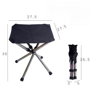 Ultra-Light Portable Camping Chair Stool Foldable Mini Metro Carry-On Telescopic Outdoor Leisure Furniture Picnic Barbecue