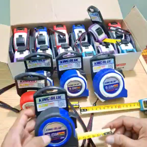 Thước cuộn thước kéo lỗ ban hai mặt phong thủy số to sắc nét King Blue cứng chắc chắn