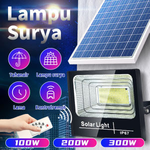 Pencahayaan Luar Ruangan dengan Lampu Surya Dimmable 200W & IP67