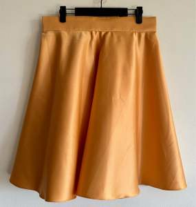[SINGAPORE READY STOCK] Women’s Knee-Length Gold Skirt