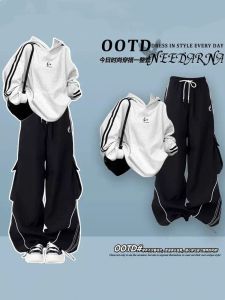 Casual Sporty Workwear Set Womens Autumn Winter New Small Size a Style Street Fashion Complete Matching Two Piece Suit