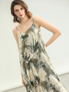 COCOBELLA | Floral Print Flowy Chiffon Strap Dress