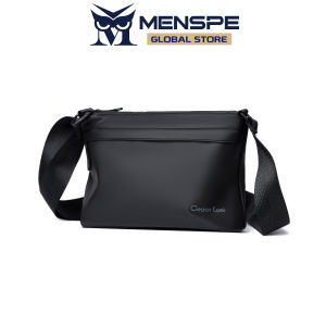 MENSPE กระเป๋าสะพายไหล่แฟชั่นสะพายข้างขนาดเล็กความจุกระเป๋าสะพายข้างใหญ่น้ำหนักเบาลำลองกระเป๋าเดินทางกระเป๋าถนนยามว่างกันน้ำได้กระเป๋าสะพายหน้ากลางแจ้งขนาด S/L