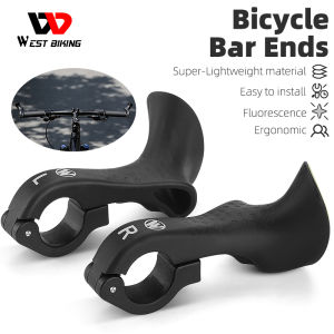 WEST BIKING 1 Pair Mountain Bicycle Handlebar Cycling MTB Lock-on Handlebar Cover Handle Bar End Cycling Auxiliary Handle Bar