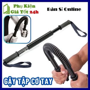Gậy Bẻ Tập Cơ Tay Tập Vai Ngực - Thanh Lò Xo Tập Lực Tay 20kg - 40kg Đàn Hồi Tốt Phù Hợp Luyện Tập Thể Thao Tại Nhà - Gậy Lò Xo Lực