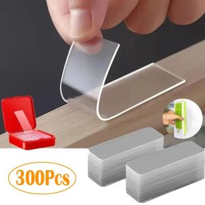 300Pcs Multifunctional Transparent Double Sided Stickers Tape PVC Waterproof Wall Sticker Traceless Strong Adhesive Tape